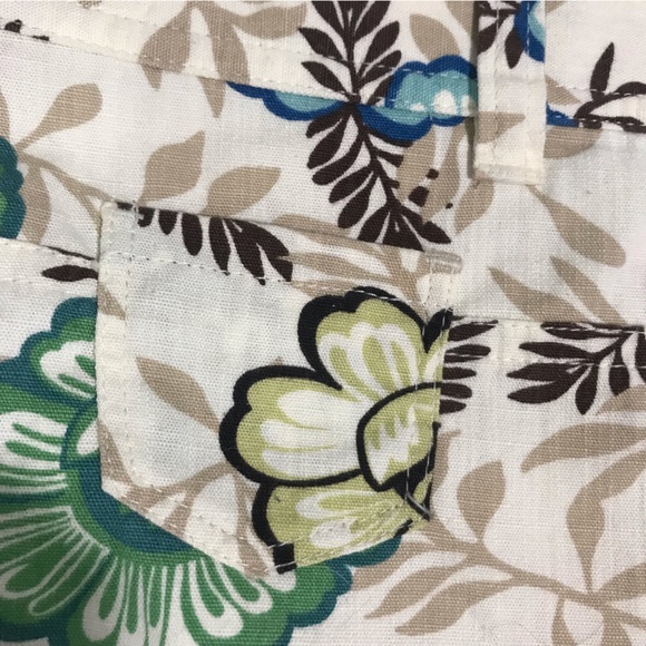 Ann Taylor LOFT Floral Ruffled Mini Skirt 6P - Picture 9 of 12